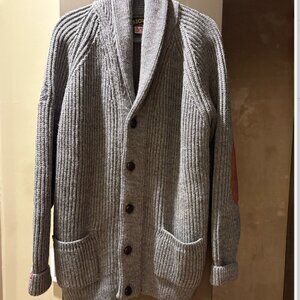 Pioneer British Wool Cardigan Grey- RUNS SMALL